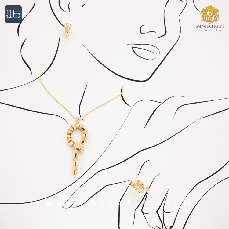 نیم ست طلا بولگاری (کد 4527)