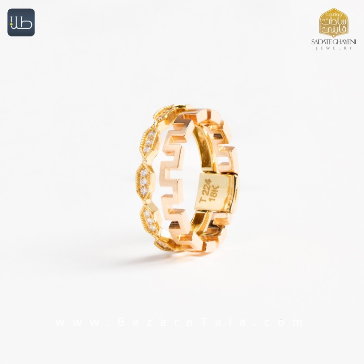 انگشتر طلا دیویدیورمن  (کد 3671)