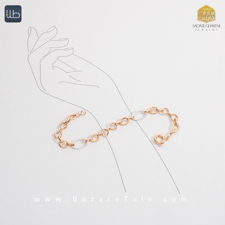 دستبند طلا هالوی (کد 4285)