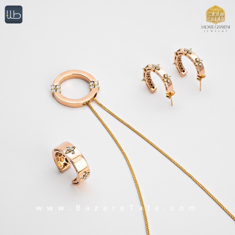 نیم ست طلا اخوت (کد 4536)