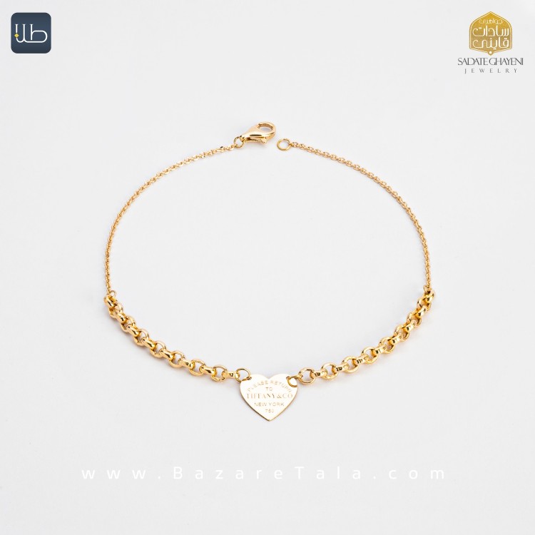 دستبند طلا طرح تیفانی (کد 4497)