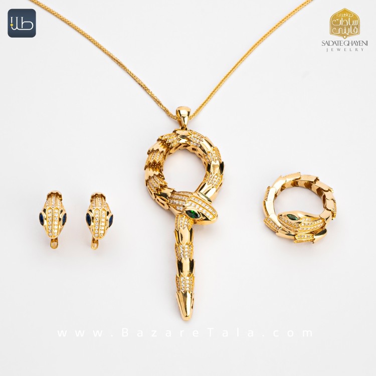 نیم ست طلا بولگاری (کد 4527)