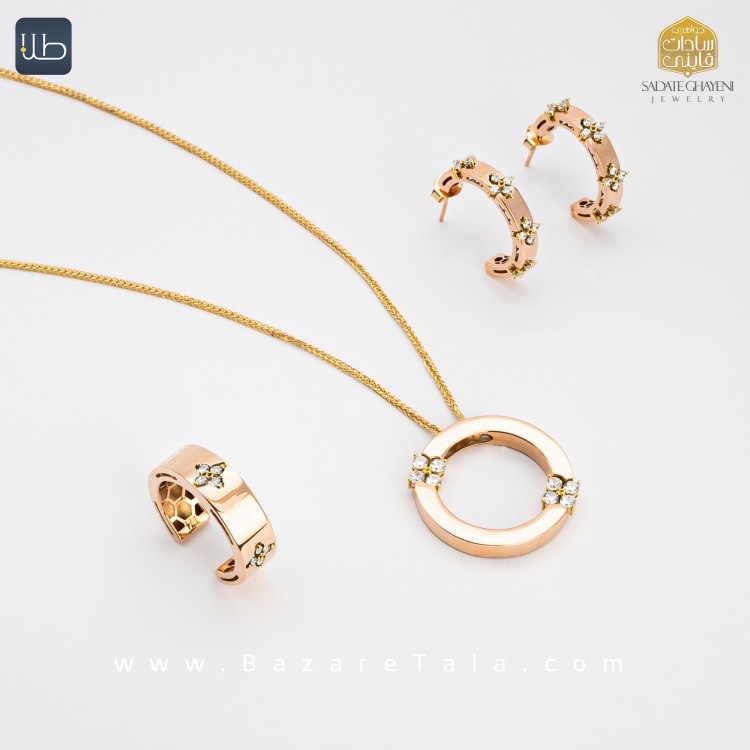 نیم ست طلا اخوت (کد 4536)