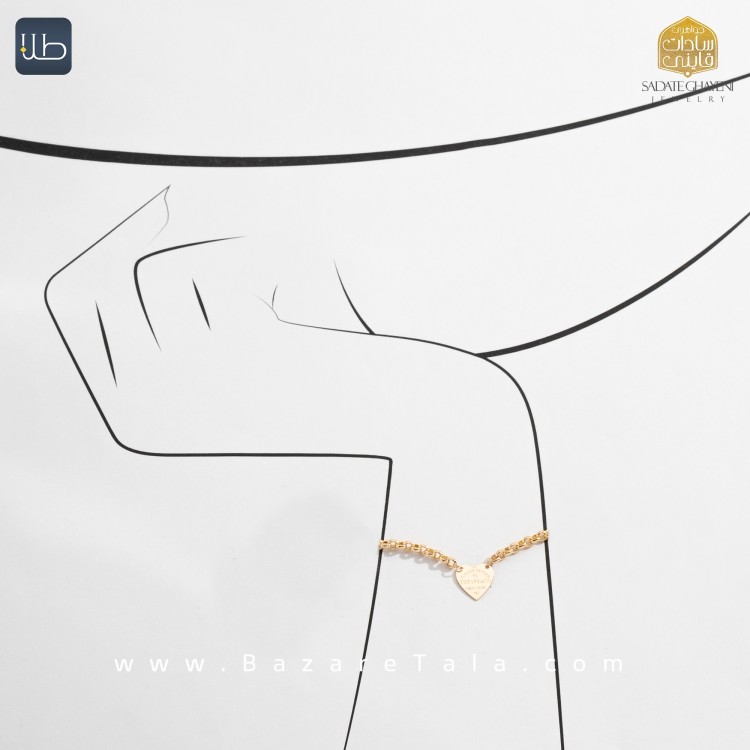 دستبند طلا طرح تیفانی (کد 4497)