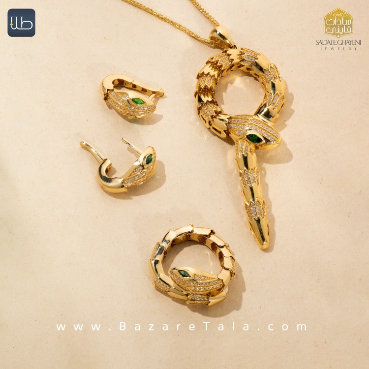 نیم ست طلا بولگاری (کد 4527)