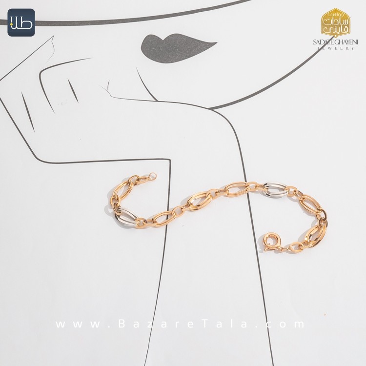 دستبند طلا هالوی (کد 4287)