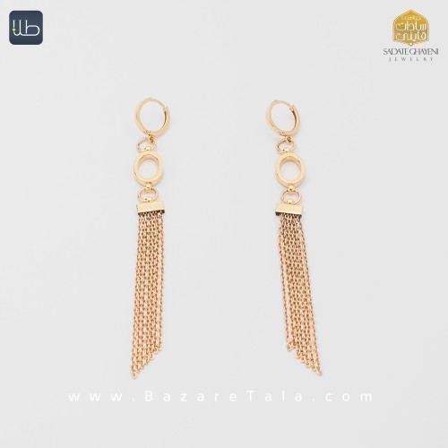 گوشواره طلا شال  (کد 3837)
