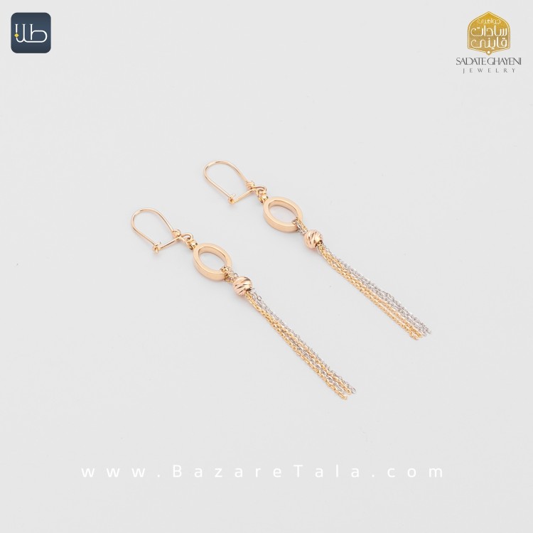 گوشواره طلا شال (کد 3853)