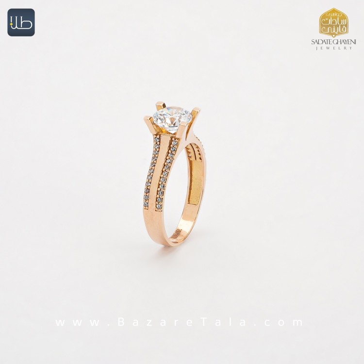 انگشتر طلا سولیتر شرافت (کد 3732)
