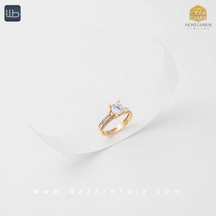 انگشتر طلا سولیتر شرافت (کد 3732)