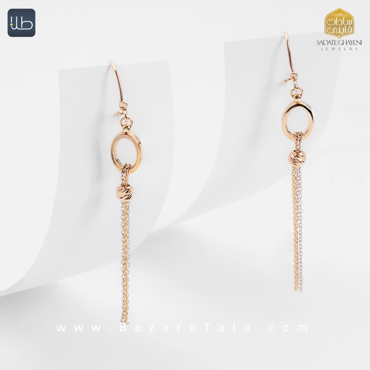 گوشواره طلا شال (کد 3853)