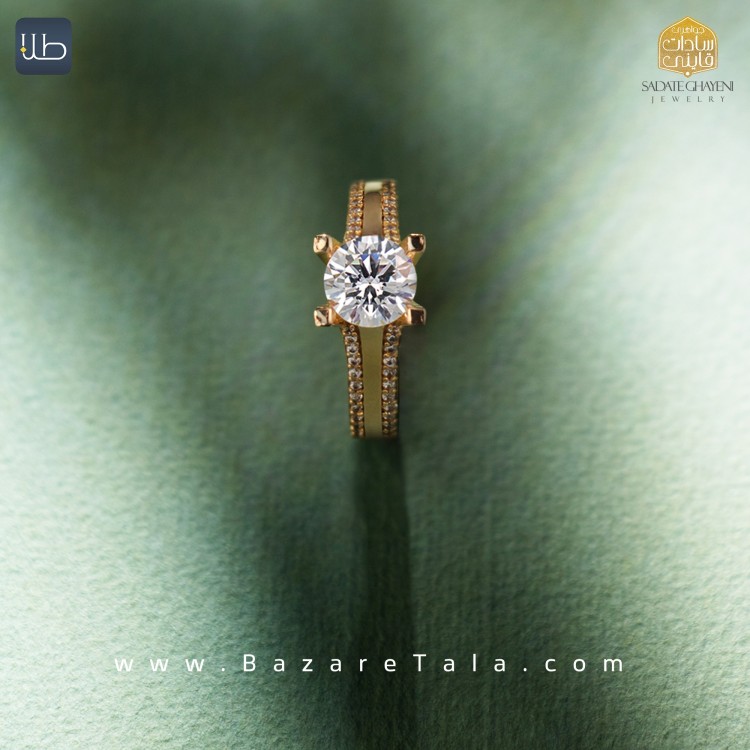 انگشتر طلا سولیتر شرافت (کد 3732)