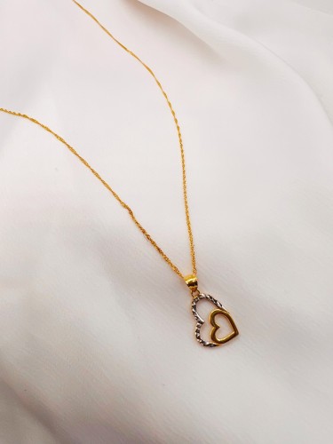 گردنبند طلا قلب یکتاخواه