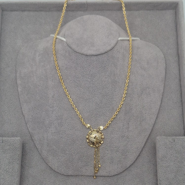 گردنبند طنابی طلا (کد 5475)