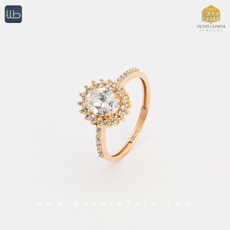 انگشتر طلا سولیتر شرافت (کد 3736)