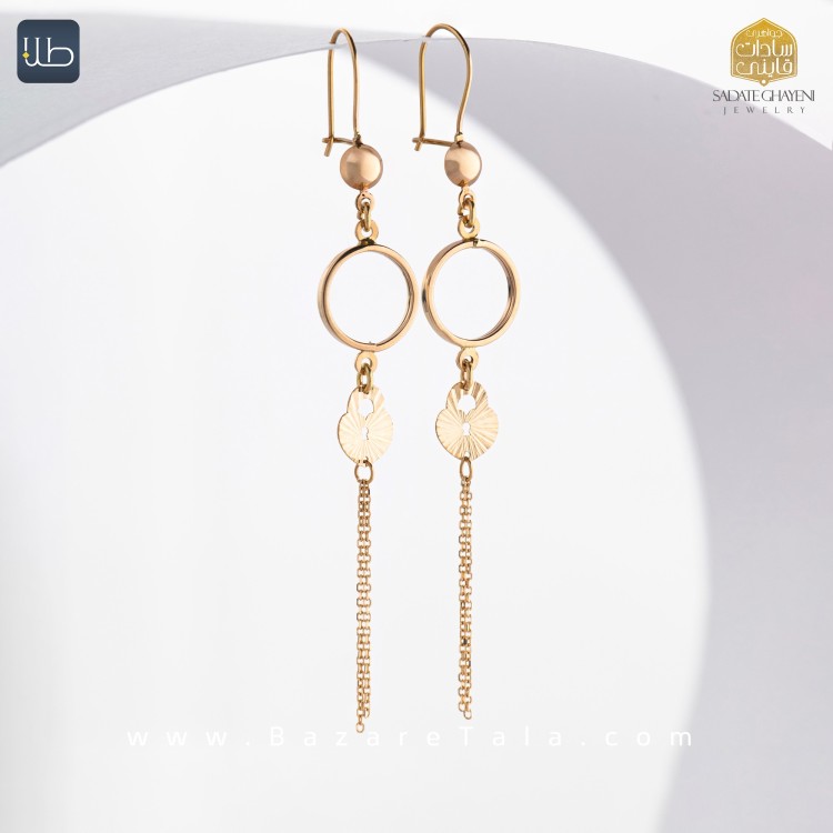 گوشواره طلا نازی (کد 3885)