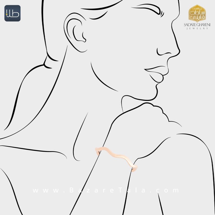 دستبند طلا بنگل سالی (کد 4494)