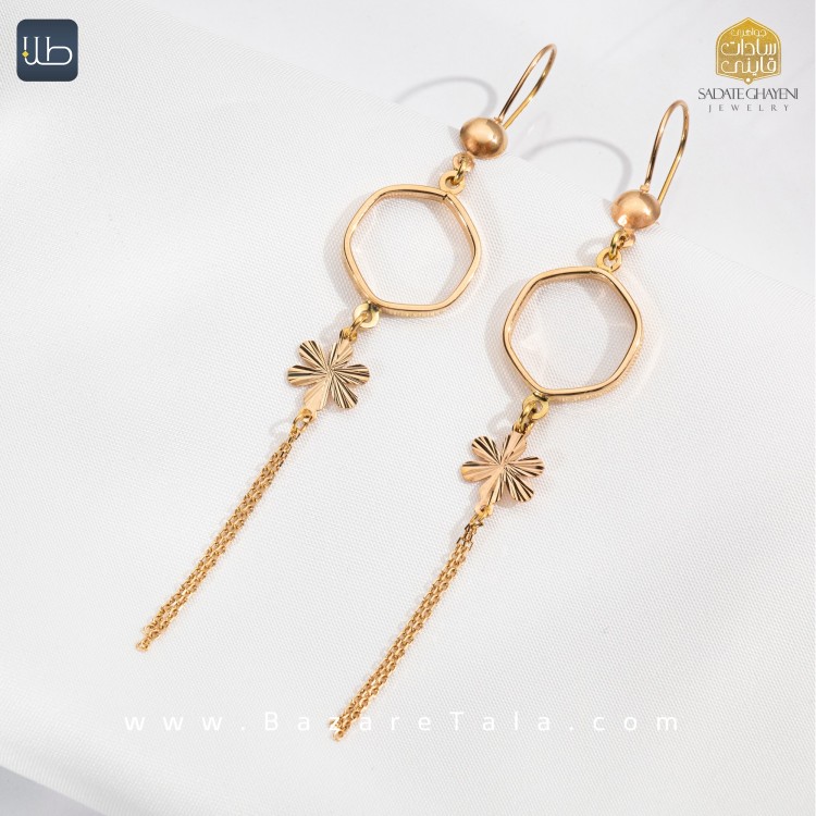 گوشواره طلا نازی (کد 3883)