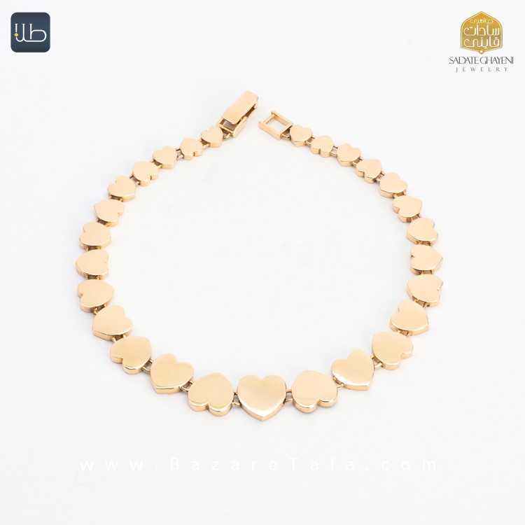 دستبند طلا طرح رولکس (کد 4523)