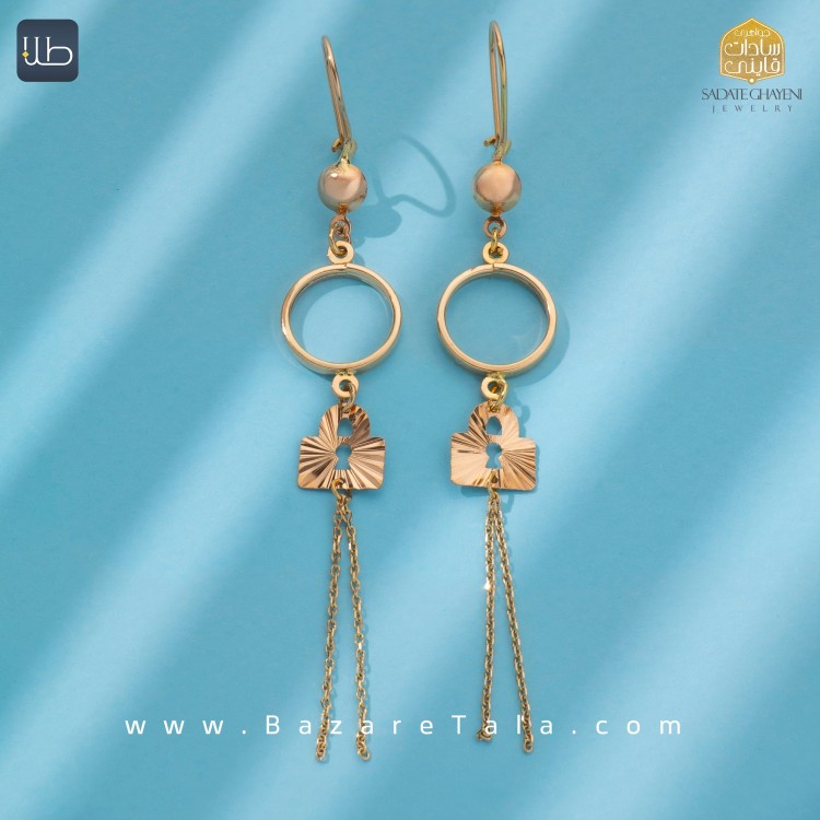 گوشواره طلا نازی (کد 3888)