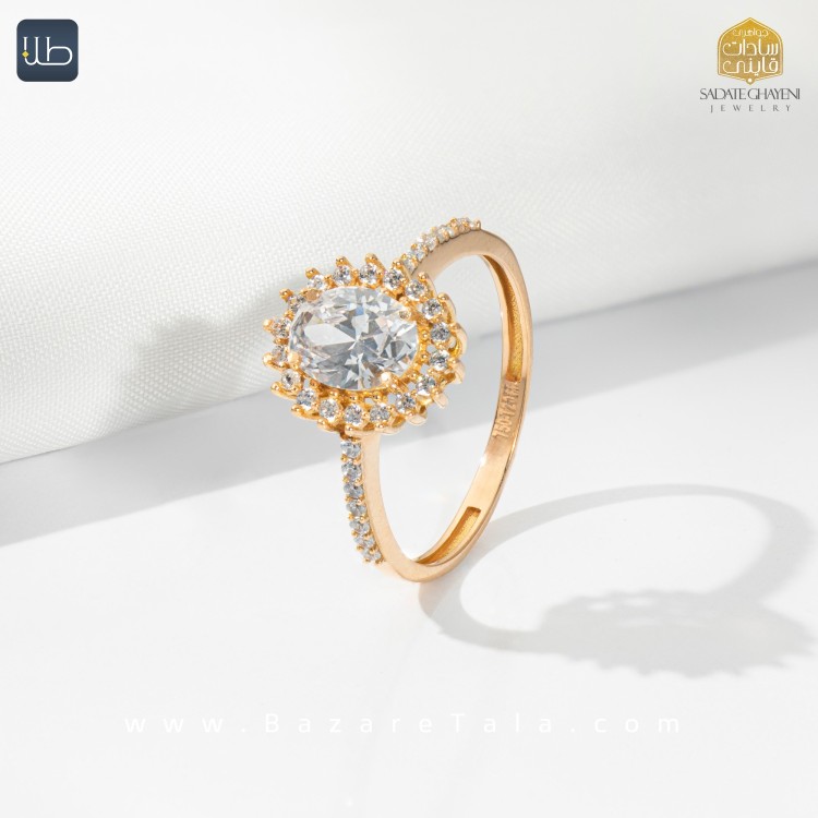 انگشتر طلا سولیتر شرافت (کد 3736)