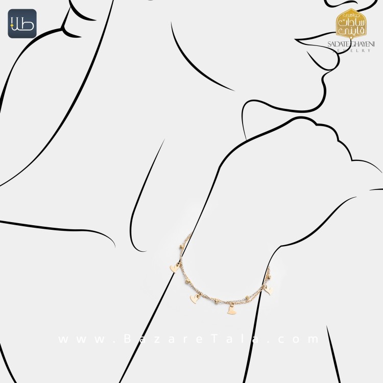 دستبند طلا تهران تاج (کد 4317)