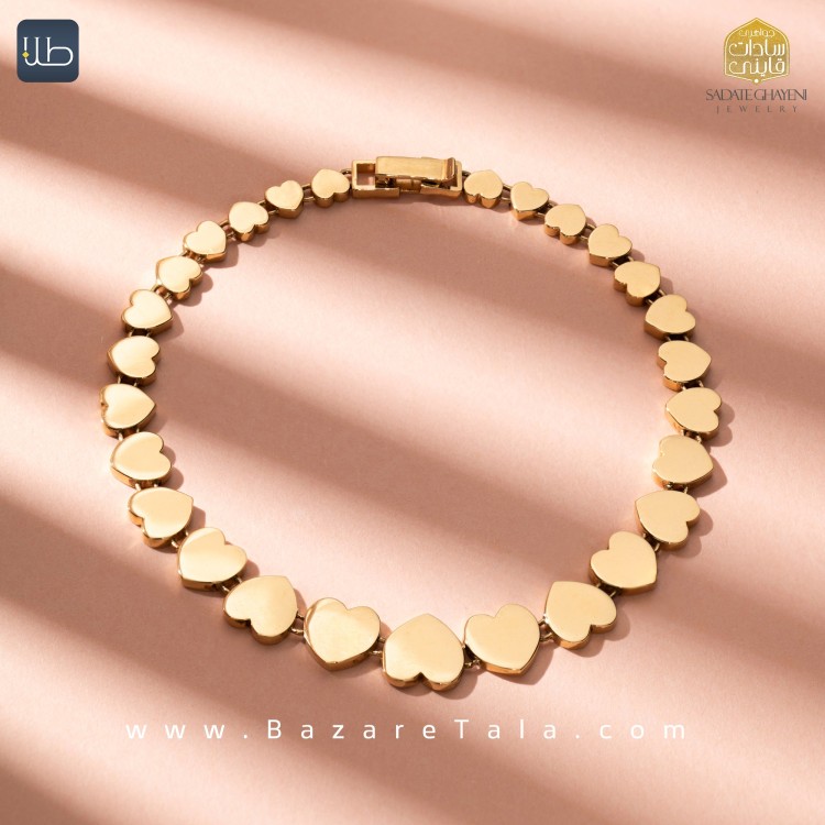 دستبند طلا طرح رولکس (کد 4523)