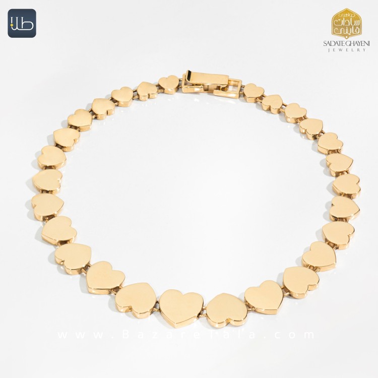 دستبند طلا طرح رولکس (کد 4523)