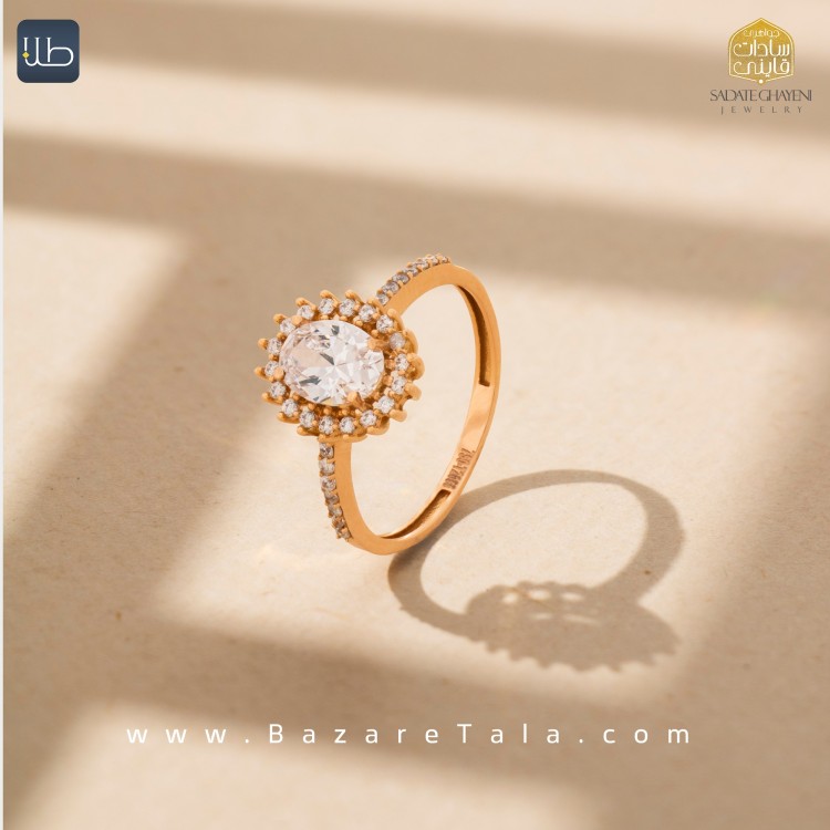 انگشتر طلا سولیتر شرافت (کد 3736)