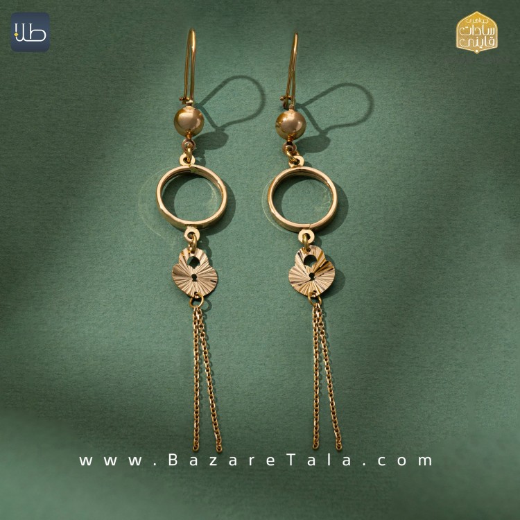 گوشواره طلا نازی (کد 3885)