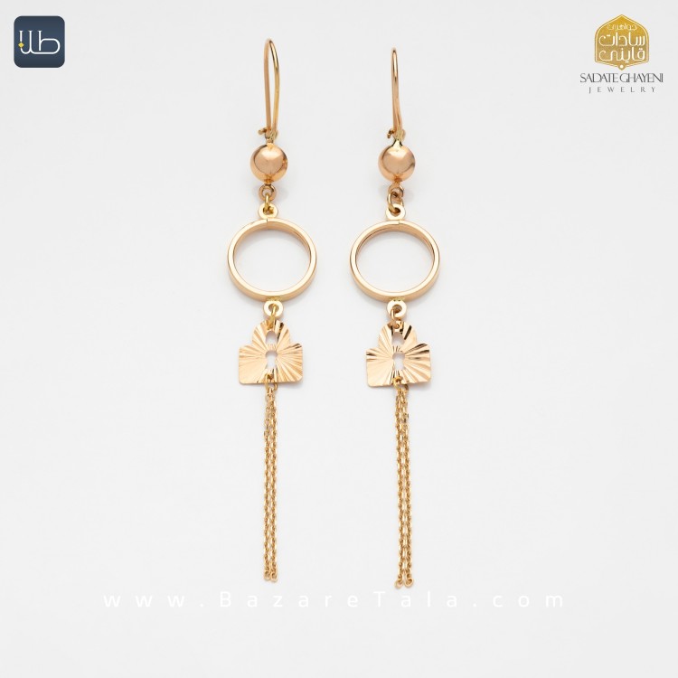 گوشواره طلا نازی (کد 3888)