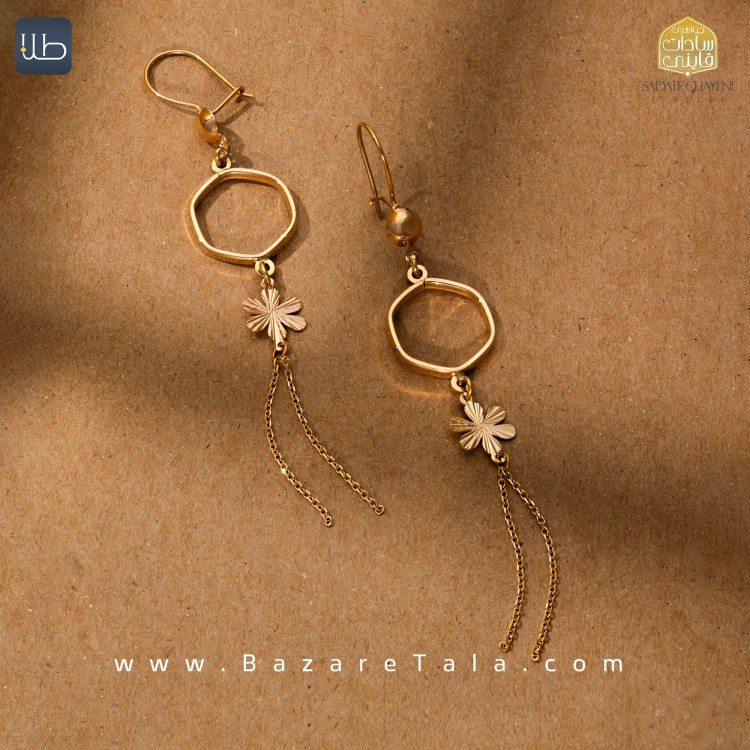 گوشواره طلا نازی (کد 3883)