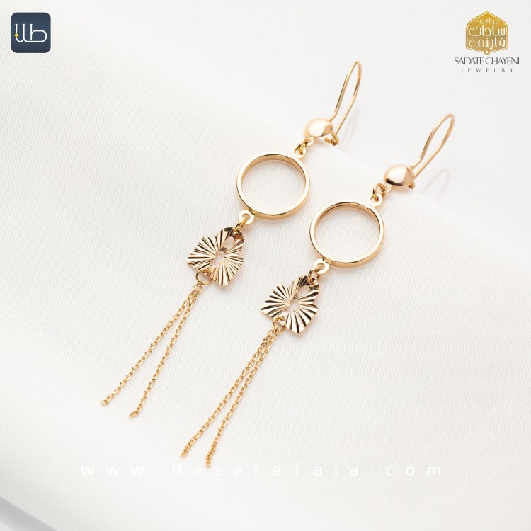 گوشواره طلا نازی (کد 3888)