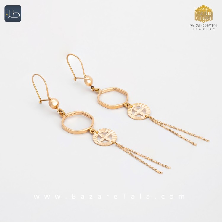 گوشواره طلا نازی (کد 3884)