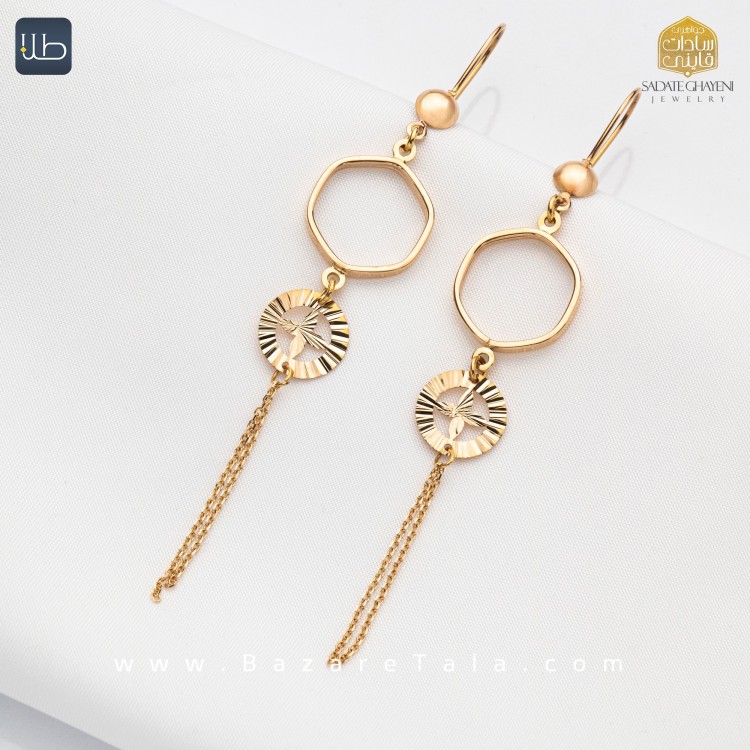 گوشواره طلا نازی (کد 3884)