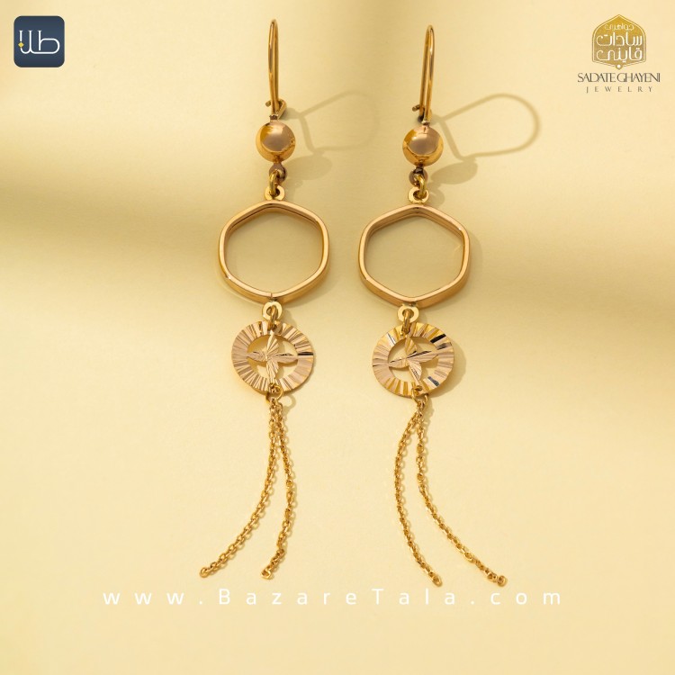 گوشواره طلا نازی (کد 3884)