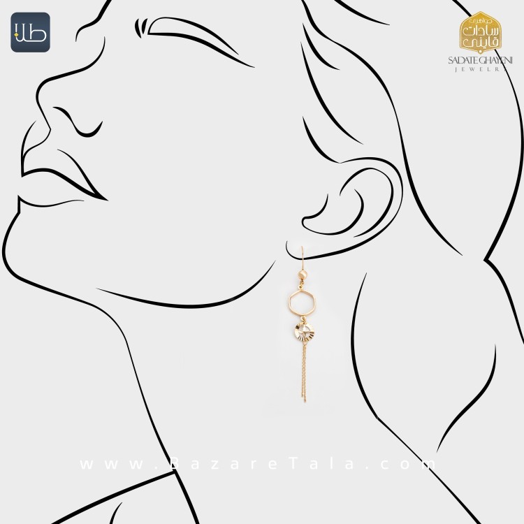 گوشواره طلا نازی (کد 3884)