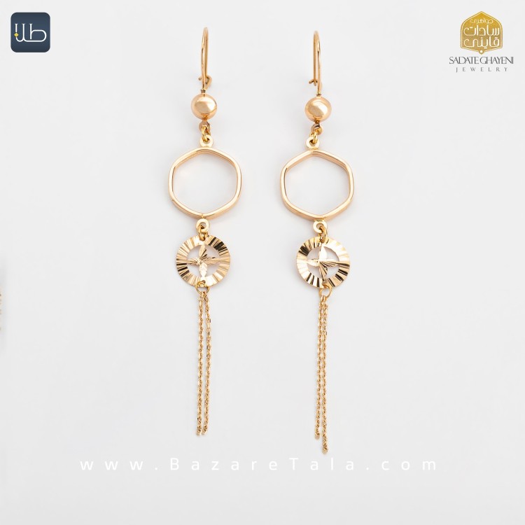 گوشواره طلا نازی (کد 3884)