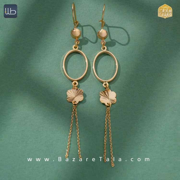 گوشواره طلا نازی (کد 3886)