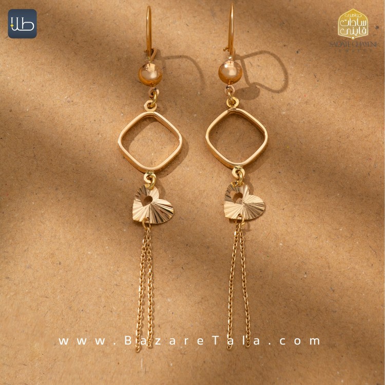 گوشواره طلا نازی (کد 3887)