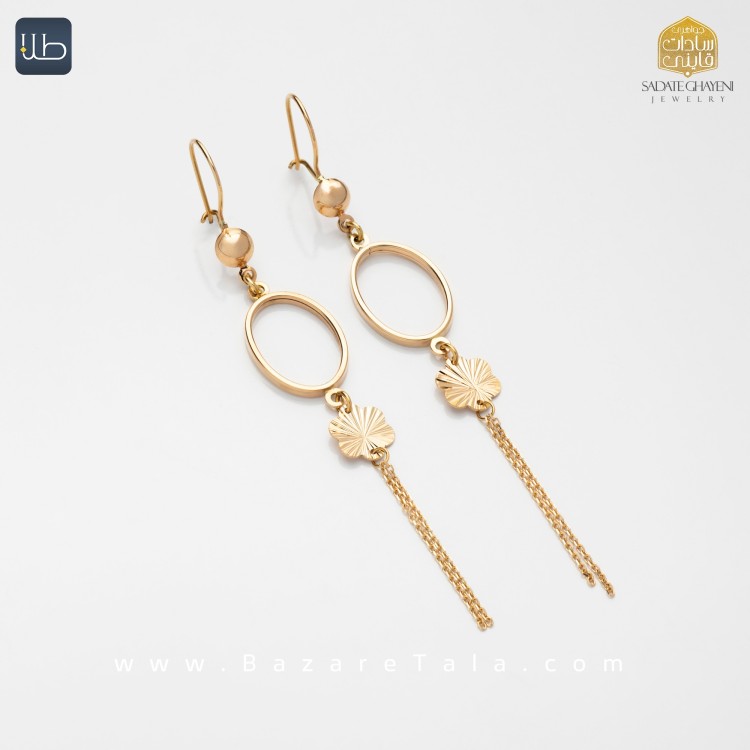 گوشواره طلا نازی (کد 3886)