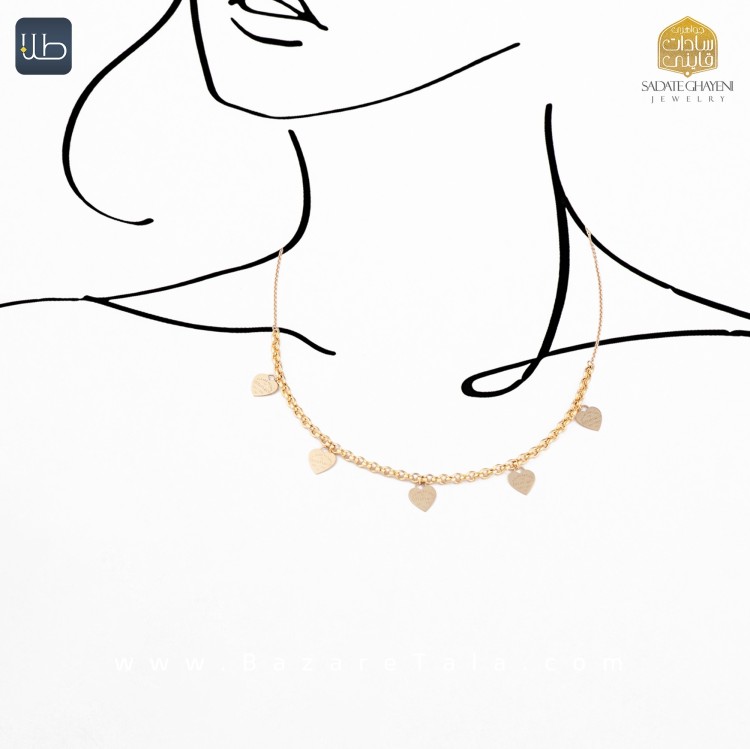 گردنبند طلا تیفانی (کد 4508)