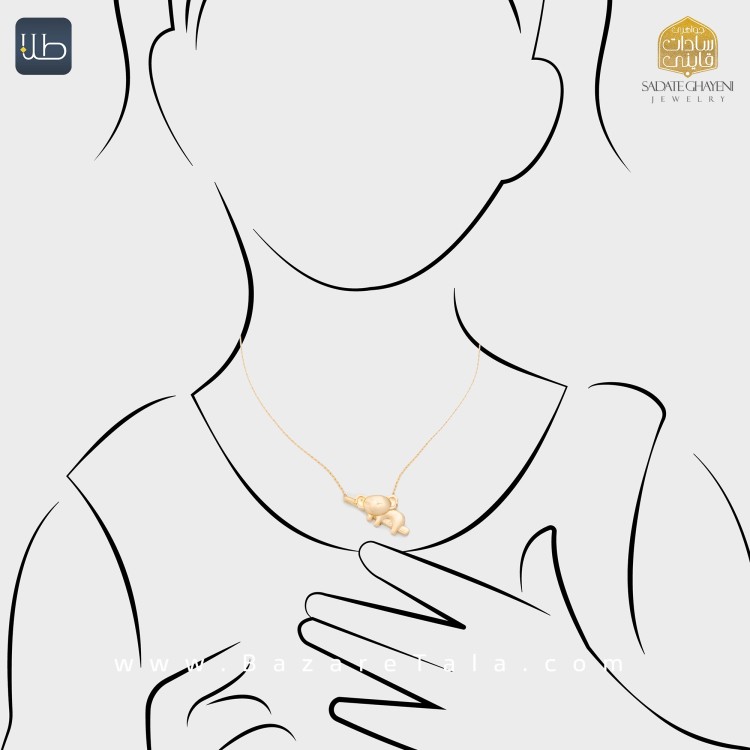 گردنبند طلا موریس (کد 4443)