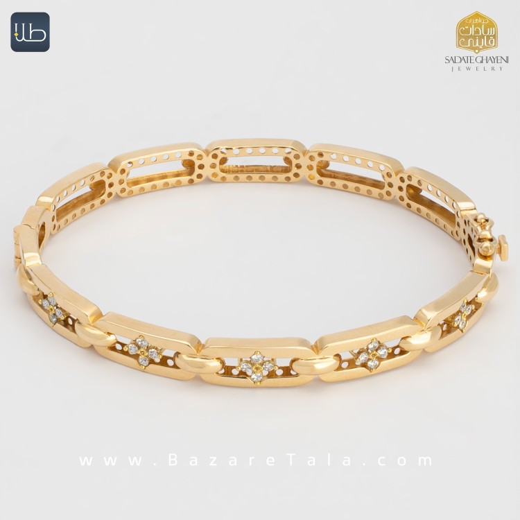 دستبند طلا ونکلیف اخوت (کد 4456)