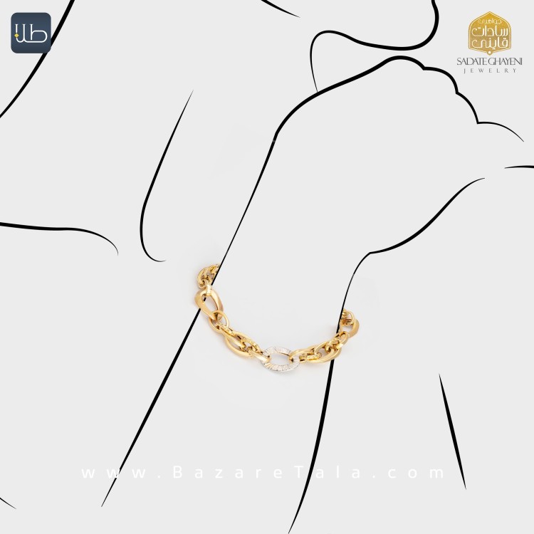 دستبند طلا آریانا (کد 4290)