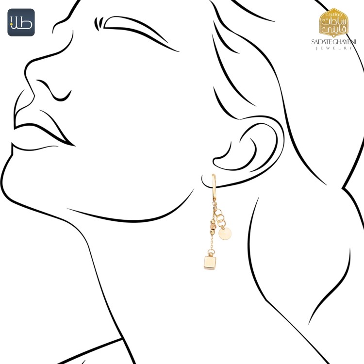 گوشواره طلا ویوا (کد 3891)