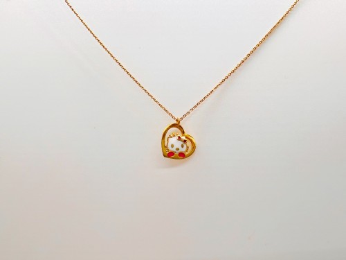 گردنبند طلا طرح کیتی یکتاخواه (کد 5483)