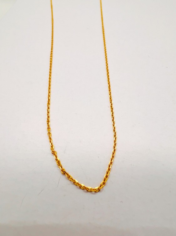 زنجیر طلا هندسی یکتاخواه (کد 5480)