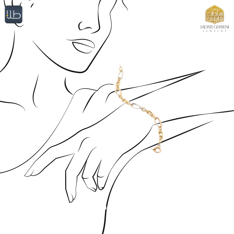 دستبند طلای هالویی (کد 4036)