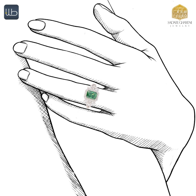 انگشتر طلا مصباح (کد 3926)